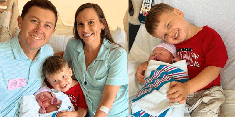 Scotty McCreery with his wife and sons