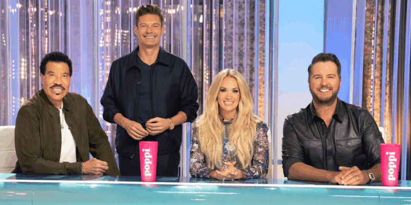 lionel richie, ryan seacrest, carrie underwood, and luke bryan on american idol