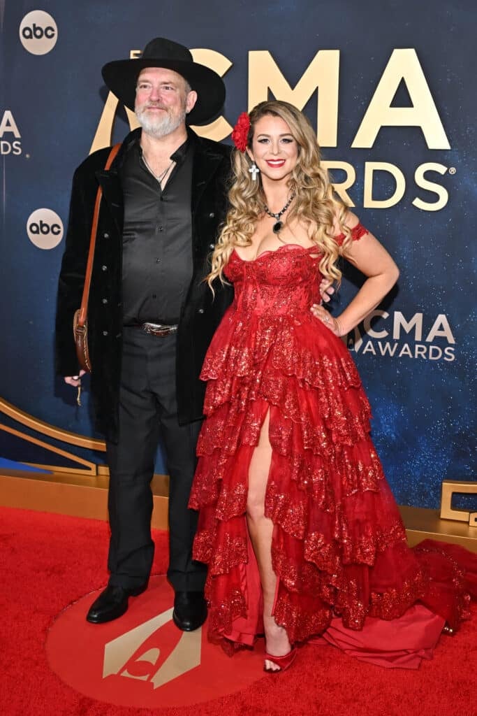 John Carter Cash and Ana Cristina Cash attend the 59th CMA Awards