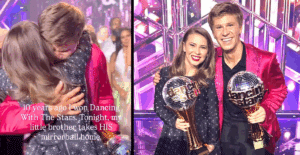 Bindi Irwin and her brother Robert shared an emotional hug after his win on dancing with the stars