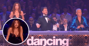 Carrie Ann Inaba gets yelled at by an audience member during the Dancing With the Stars season finale.