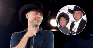 Kenny Chesney says the reason he went bald at an early age was because of his mom.
