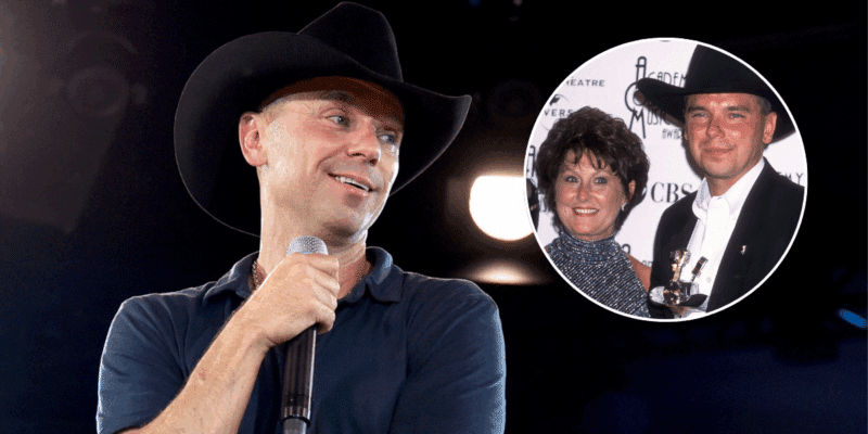 Kenny Chesney says the reason he went bald at an early age was because of his mom.