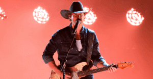 Riley Green performs his hit song "Worst Way" at the 59th Annual CMA Awards