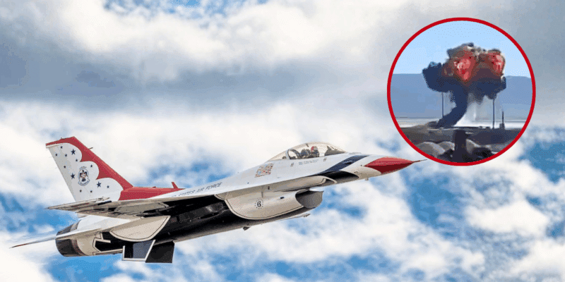 A pilot with the U.S. Air Force's Thunderbirds safely ejected from an F-16 before it crashed during a training exercise on Dec. 3.