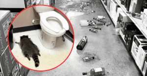 A raccoon in Virginia has captured the hearts of the public after it was found unconscious in a liquor store.