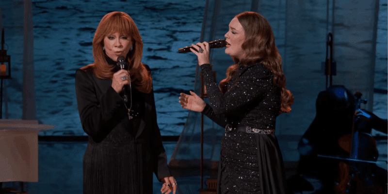 Reba and Aubrey Nicole sing together