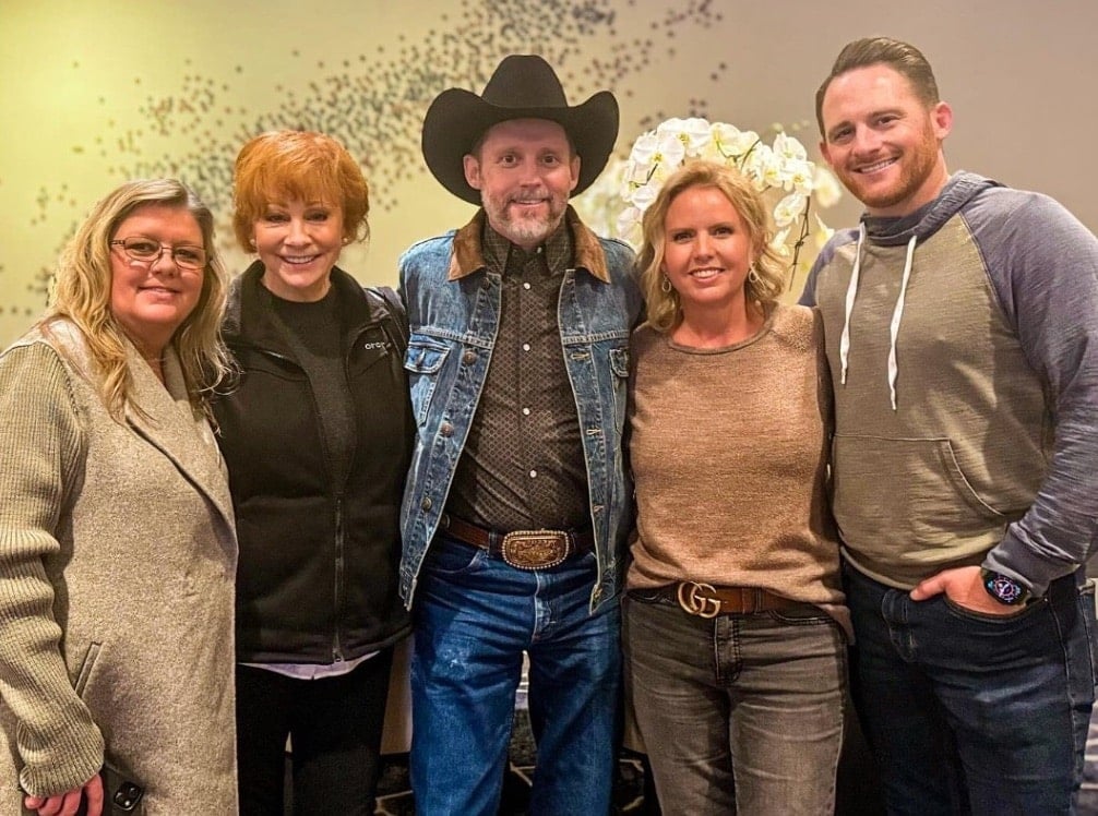 Shawna Blackstock, Reba McEntire, Brandon Blackstock, Chassidy Blackstock, and Shelby Blackstock