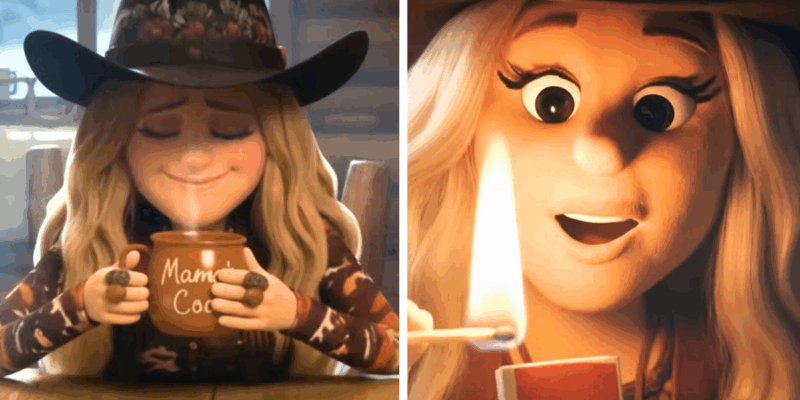 Lainey Wilson is an animated character in her new music video