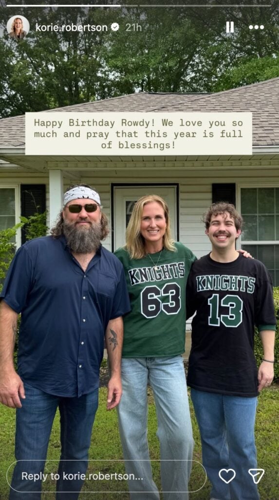 Korie Robertson wishes her son, Rowdy, a happy birthday