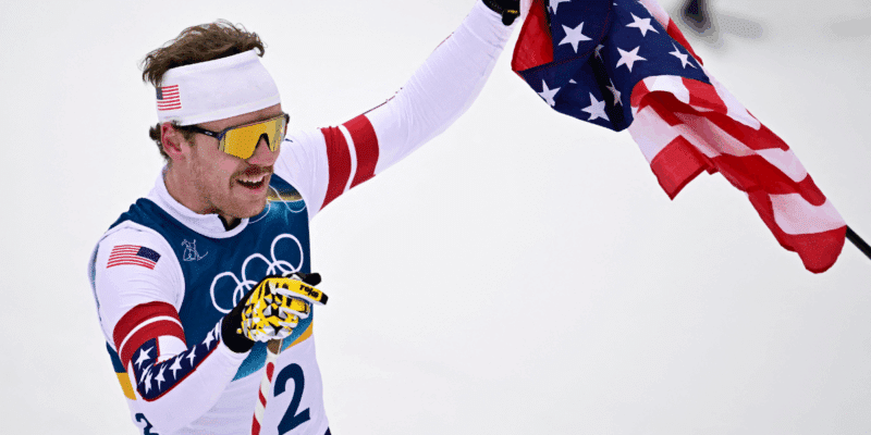 Team USA skier Ben Ogden became the first American in 50 years to medal in cross-country, winning silver on Feb. 10.