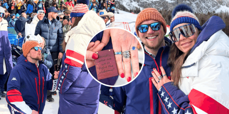 Despite crashing in the Women's Super G skiing event, another dream came true for Breezy Johnson as her boyfriend proposed to her at the finish line.