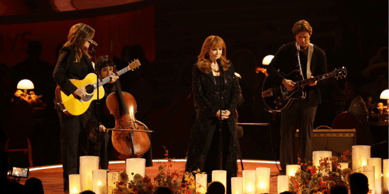Brandy Clark, Reba McEntire, and Lukas Nelson sing at the Grammys