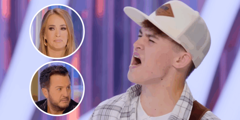 carrie underwood, luke bryan, and michael garner on american idol