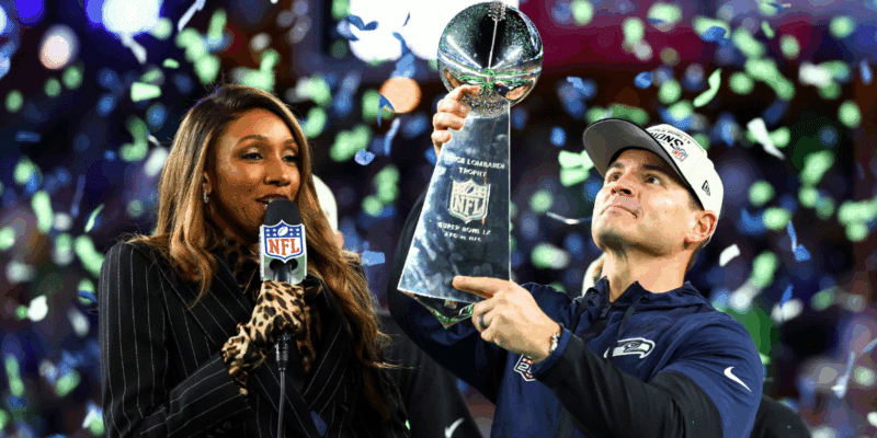 Seattle Seahawks head coach Mike Macdonald gave glory to God after the team's Super Bowl LX victory