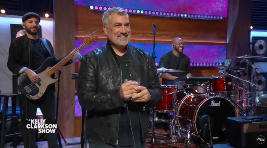 Taylor Hicks performs on The Kelly Clarkson Show in 2023