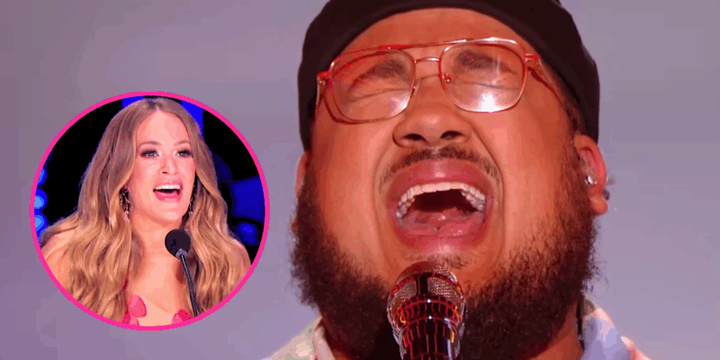 Carrie Underwood shouts 