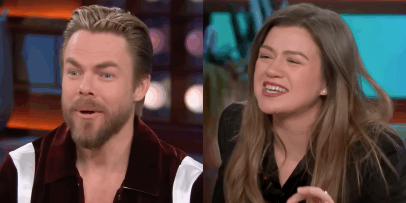 Derek Hough and Kelly Clarkson