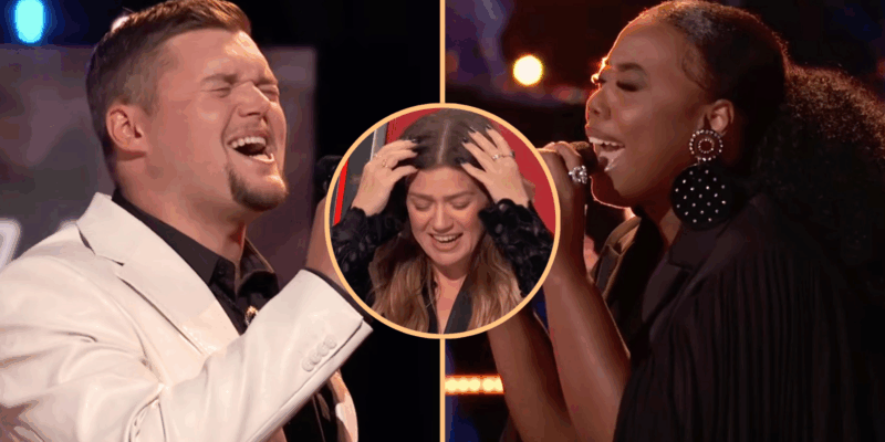 Kelly Clarkson was left shaking over a battle on The Voice over Chris Stapleton's 