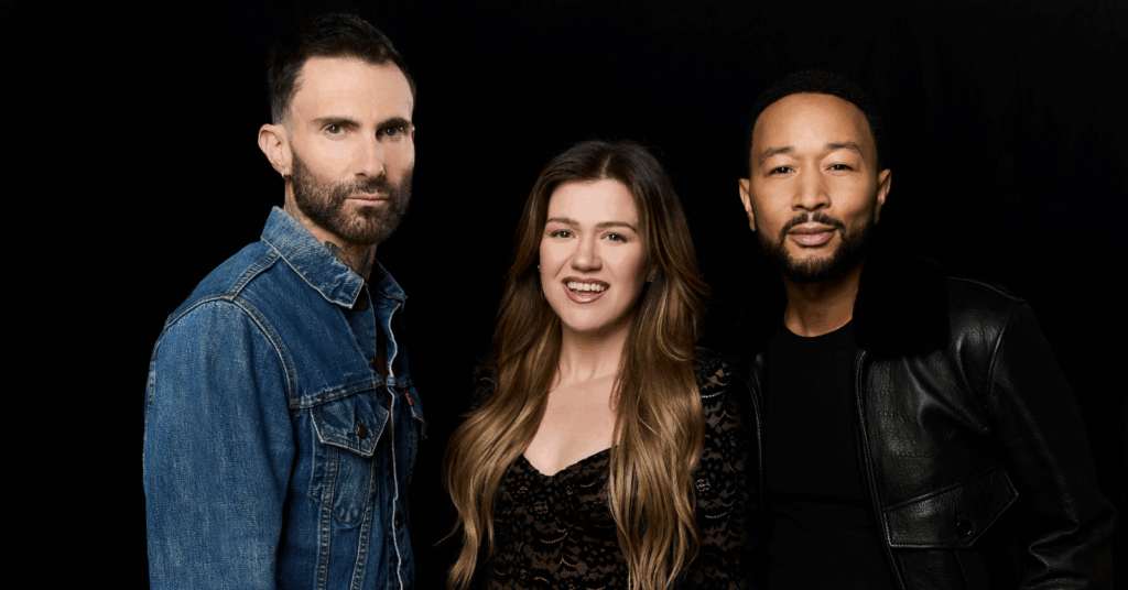 Adam Levine, Kelly Clarkson, John Legend The Voice Season 29 coaches