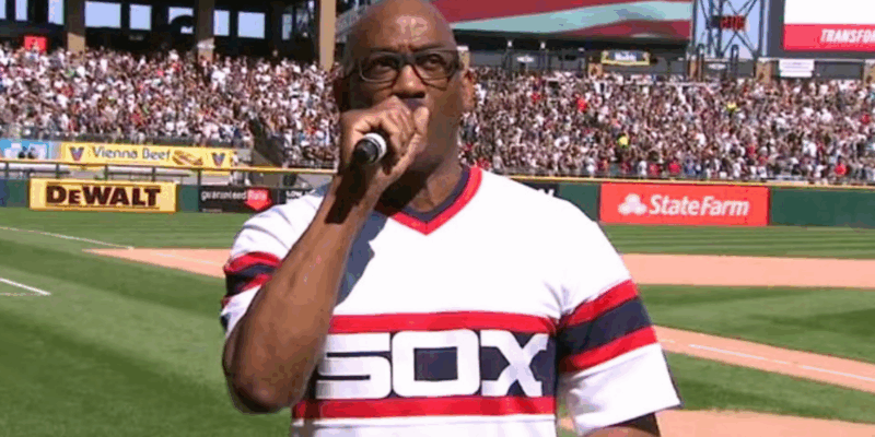 White Sox anthem singer Gerald Chaney fainted in mid-song on April 15