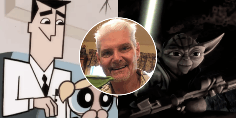 Voice actor Tom Kane, known for voicing Professor Utonium on 