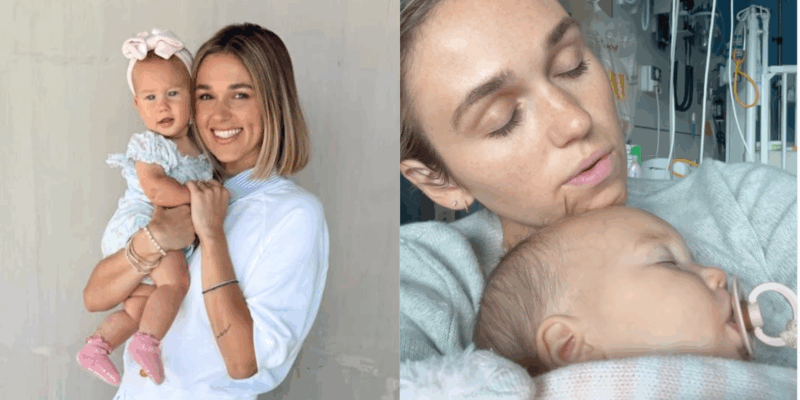 Sadie Robertson with her daughter, Kit